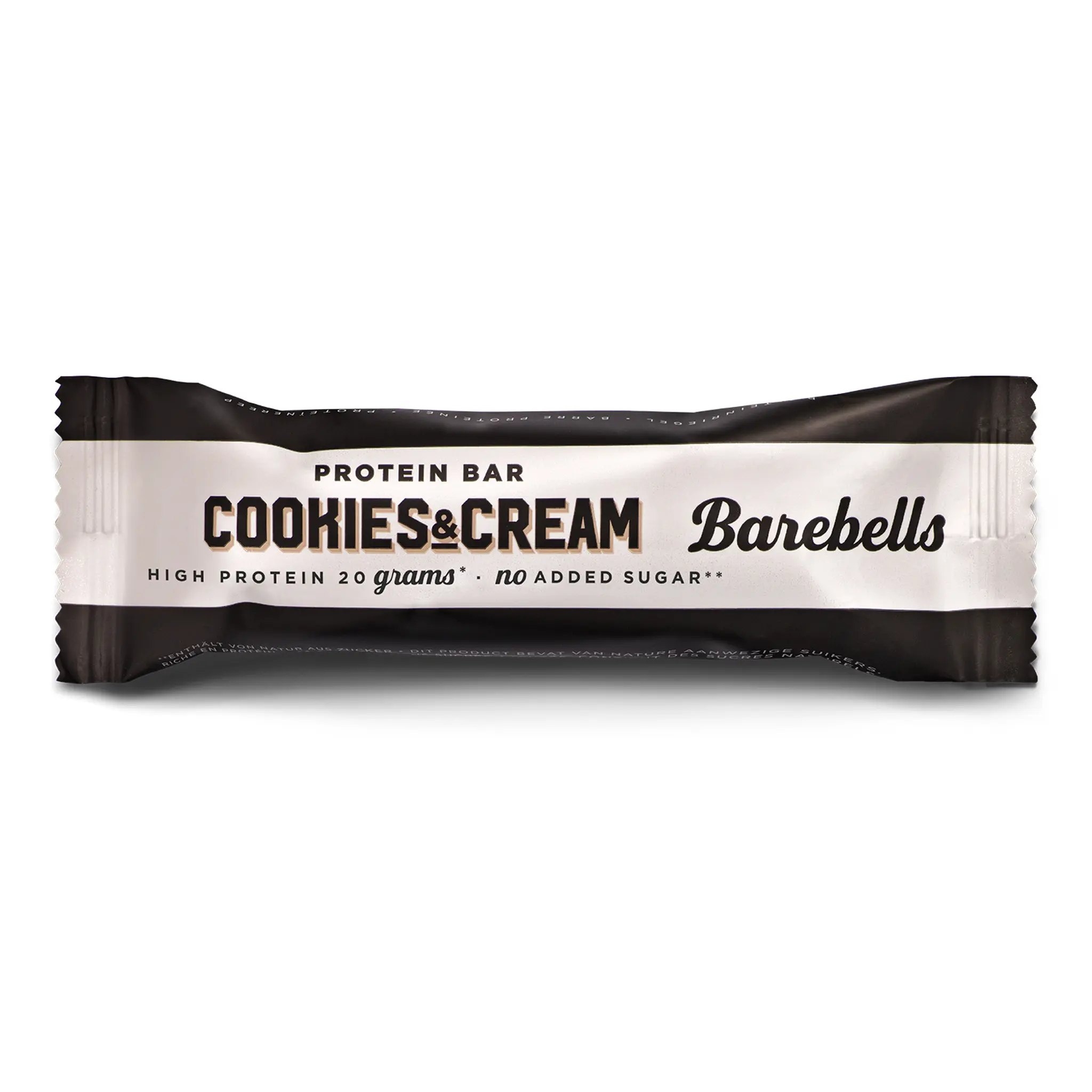 BAREBELLS Barre Protéinée cookies & crème sans sucre ajoutés