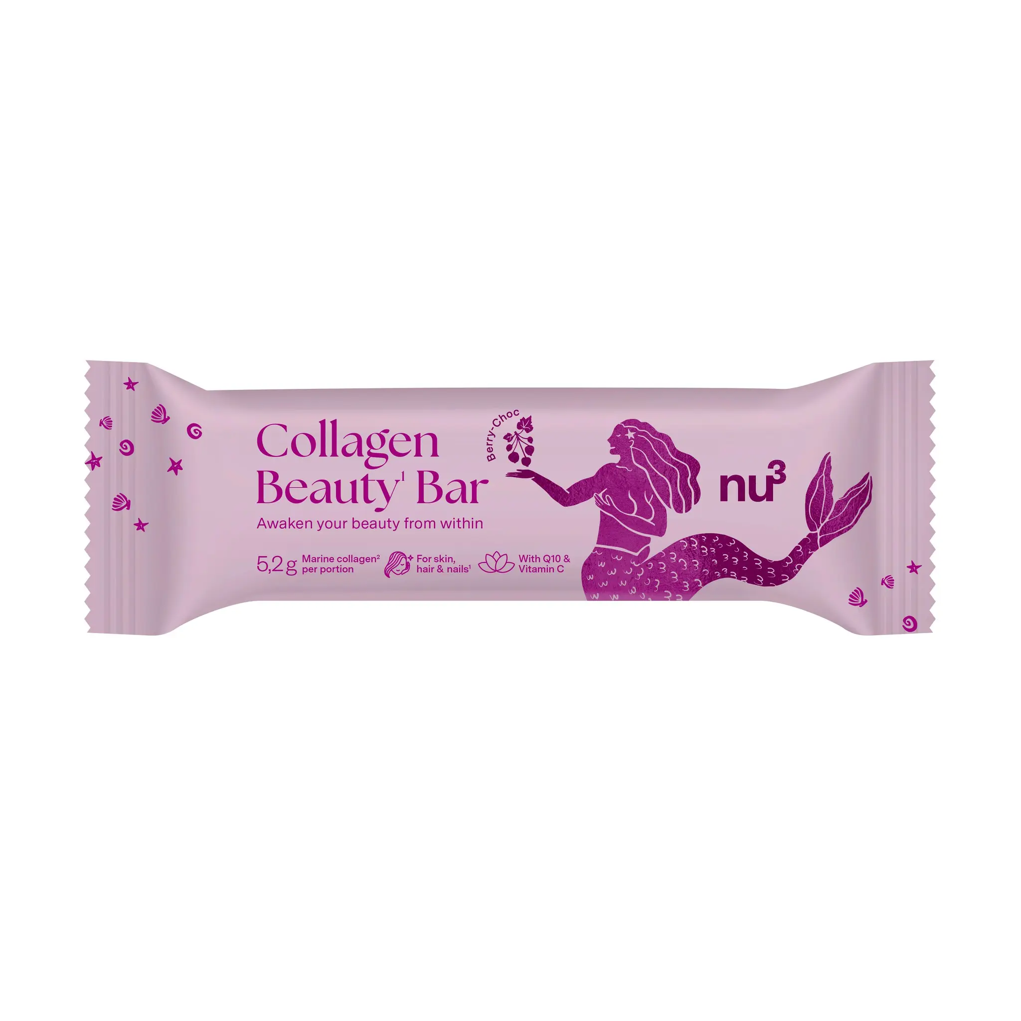 NU3 Barre Collagen Beauty au baies et chocolat