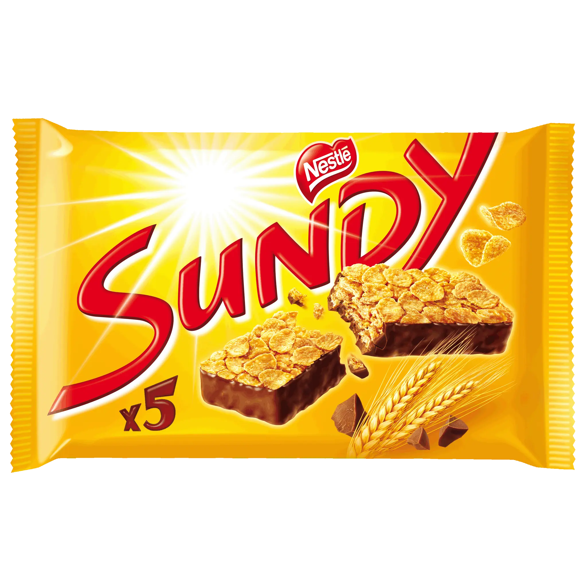 SUNDY Barres croustillantes de céréales au chocolat