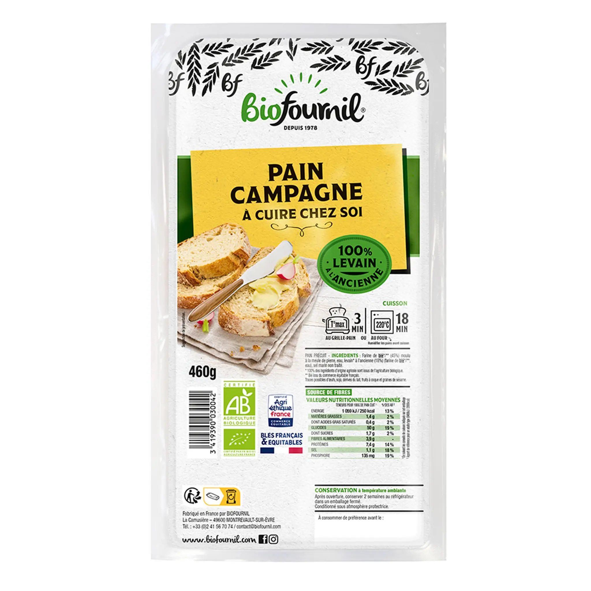 PAIN FRAIS Boulot campagne BIO