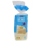 AUCHAN Pain de mie nature sans croûte sans huile de palme
