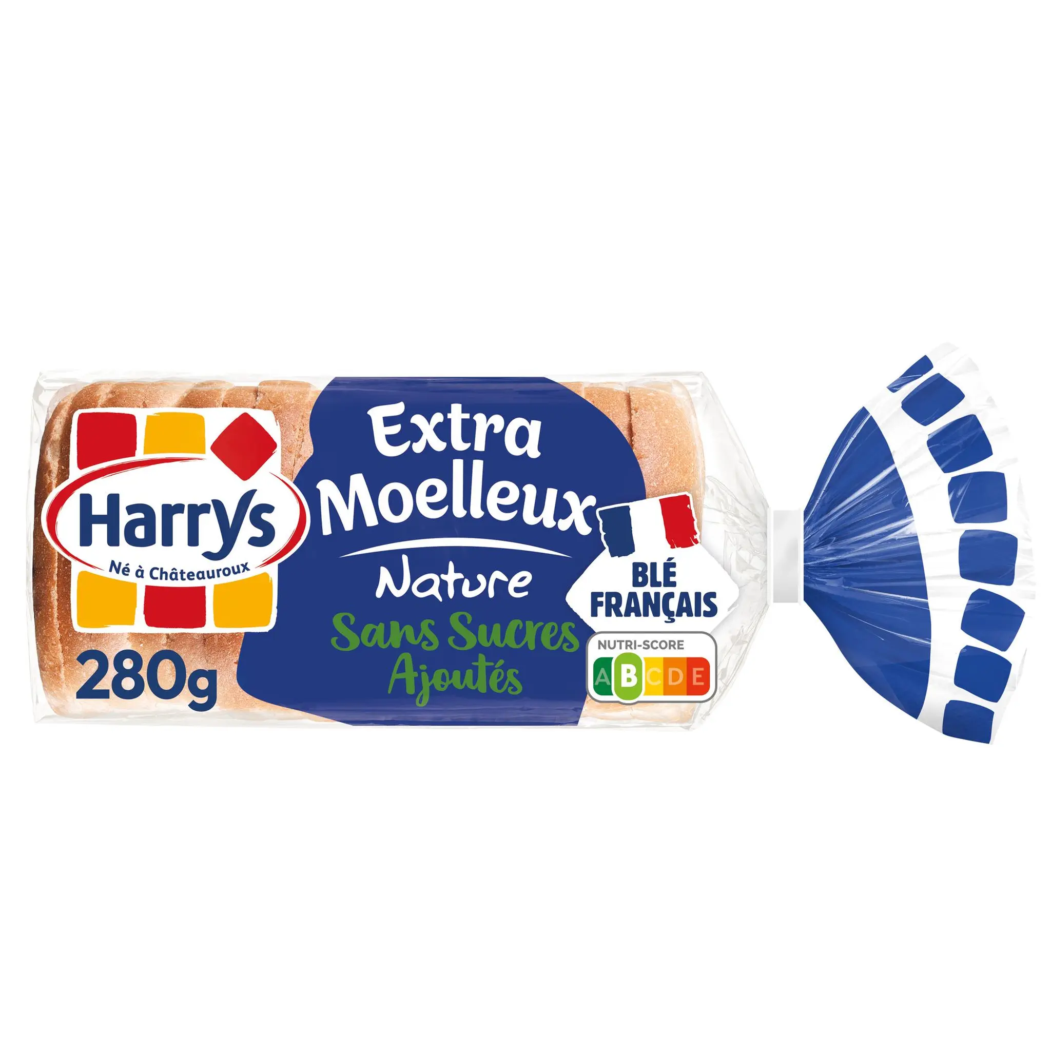 HARRYS Pain de mie extra moelleux nature avec croûte sans sucres ajoutés