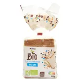 AUCHAN BIO Pain de mie nature grandes tranches avec croûte