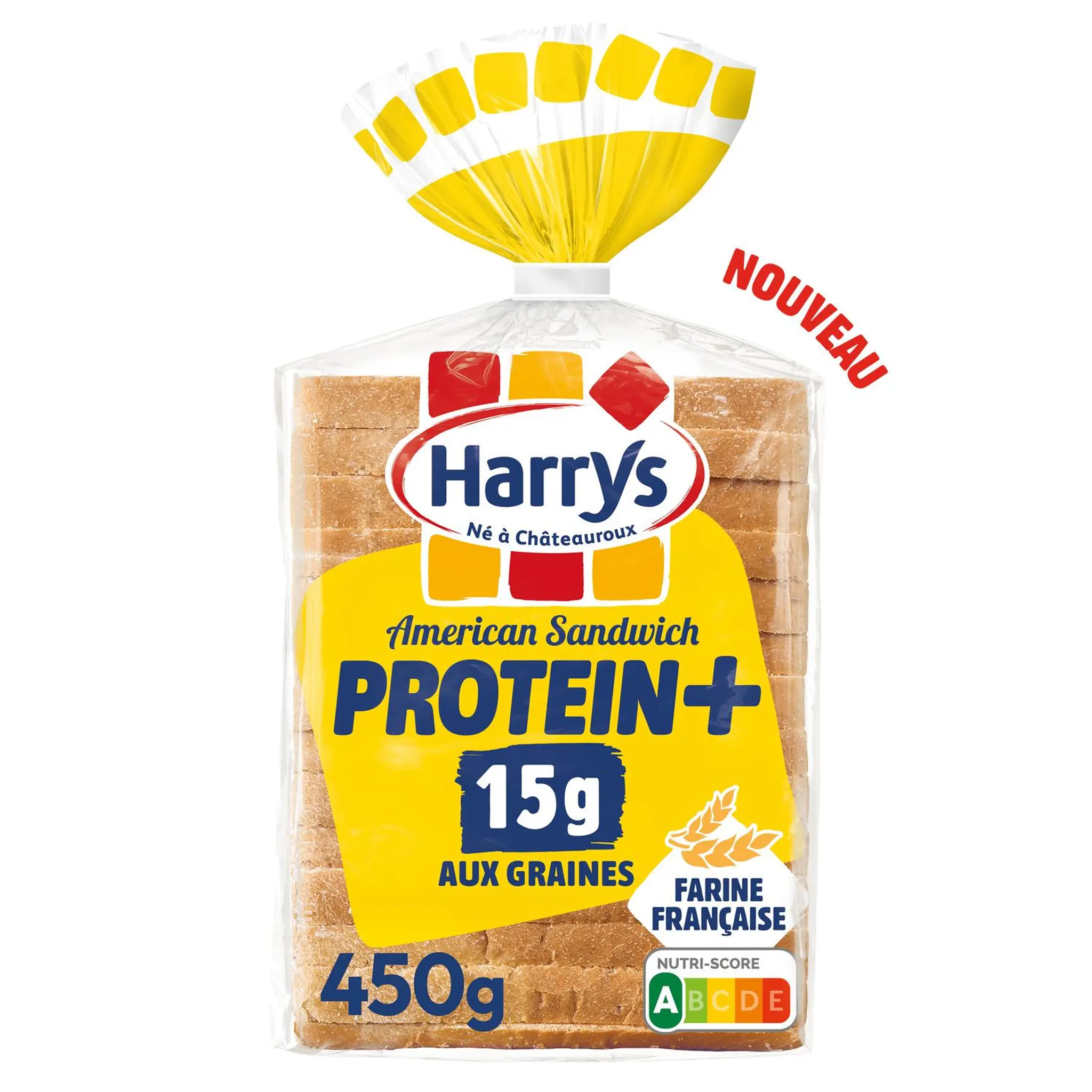 HARRYS Pain de mie American sandwich protein+ aux graines