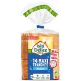 ISLA DELICE Pain de mie maxi tranche nature halal sans alcool ni vinaigre