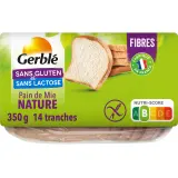 GERBLE Pain de mie nature sans gluten