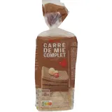 AUCHAN Pain de mie complet sans croûte sans huile de palme