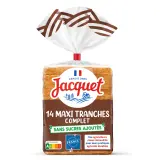 JACQUET Pain de mie complet grandes tranches avec croûte sans sucres ajoutés
