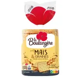 LA BOULANGERE Pain de mie à la farine de maïs et graines
