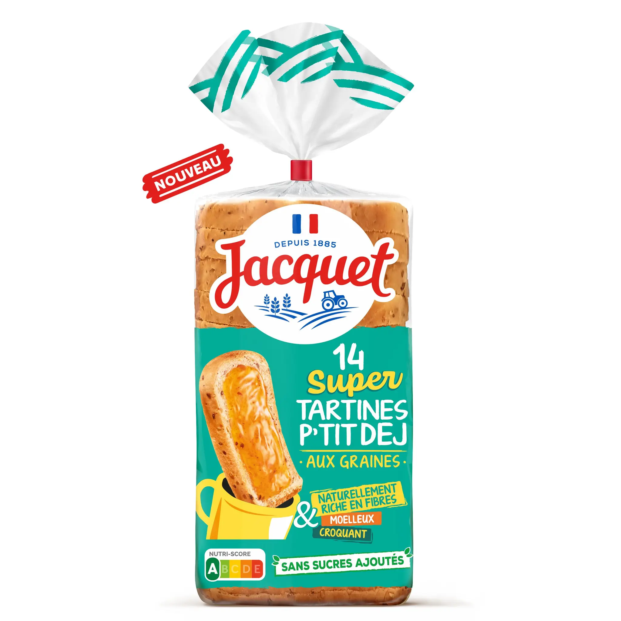 JACQUET Super tartines p'tit dej aux graines