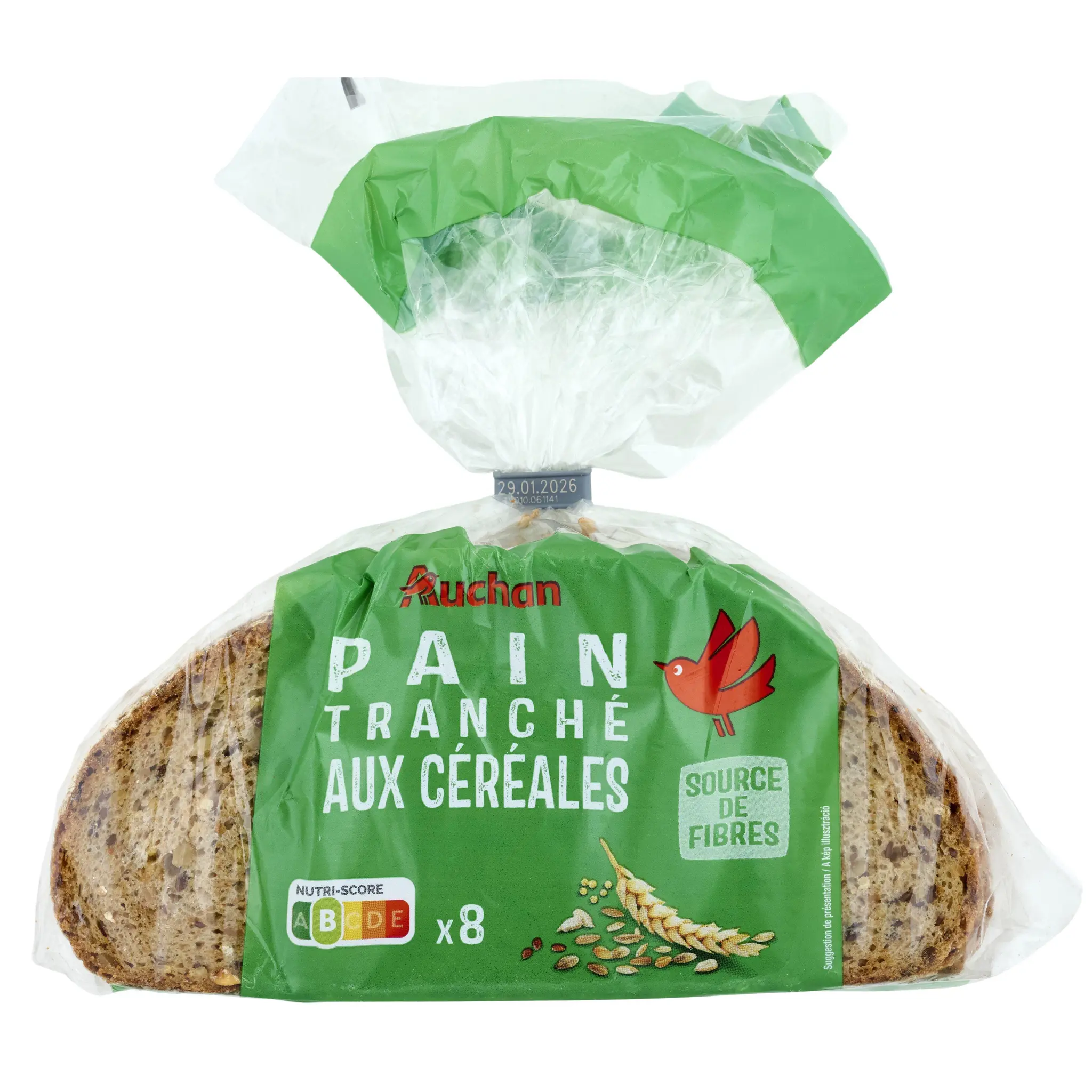 AUCHAN Pain de table aux céréales