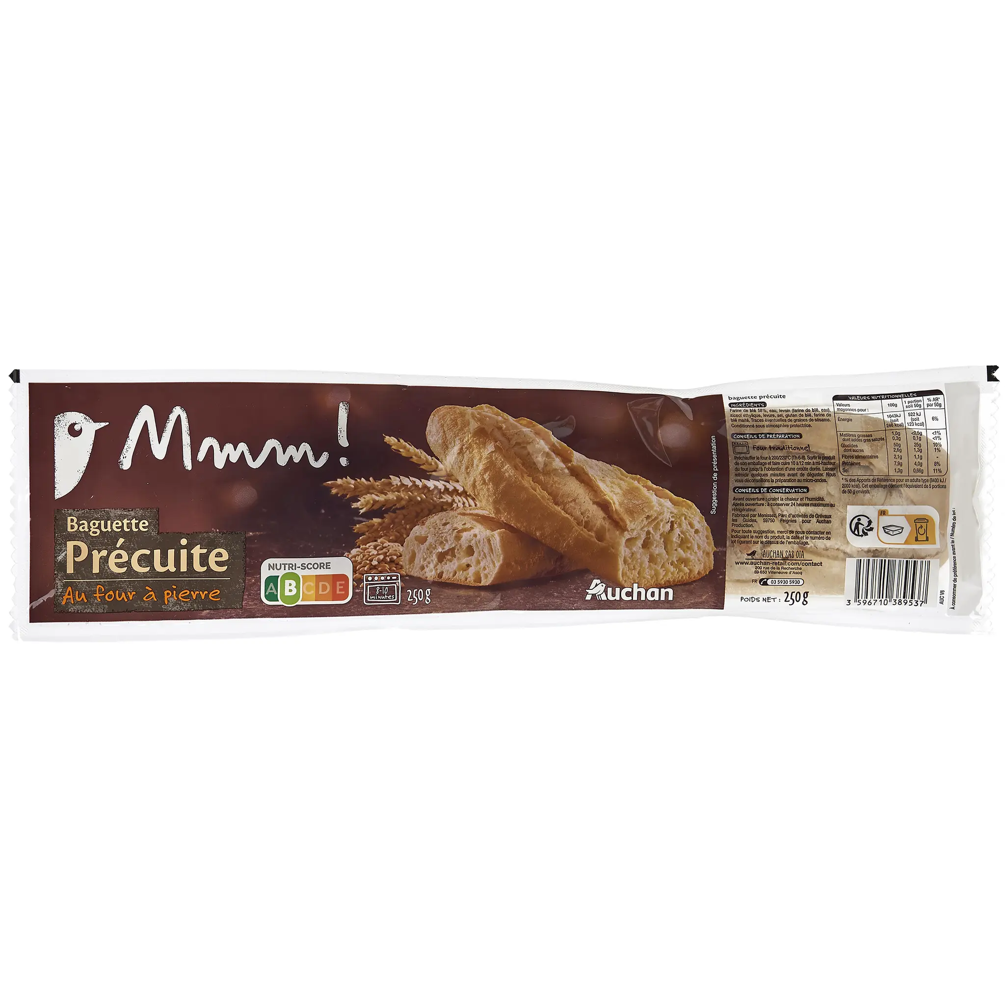 AUCHAN Baguette précuite