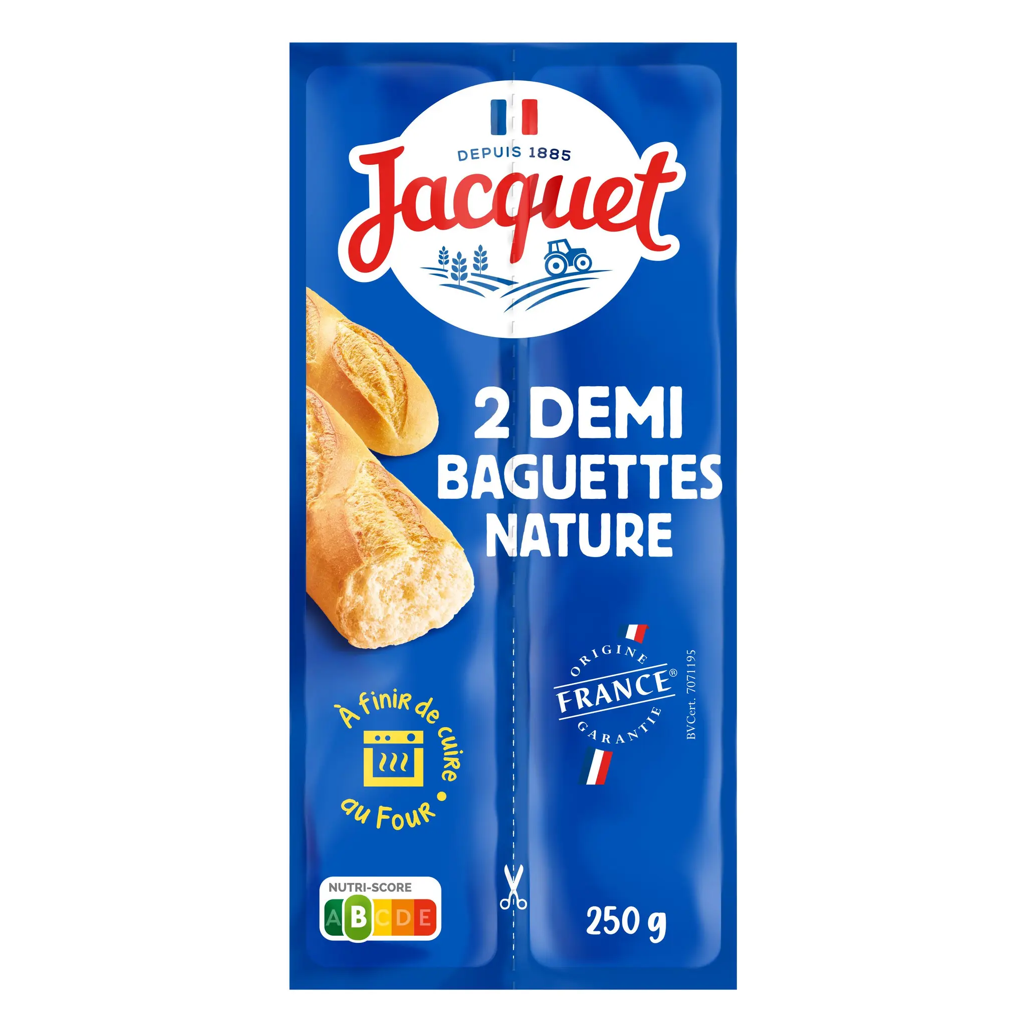 JACQUET Demi-baguettes précuites natures