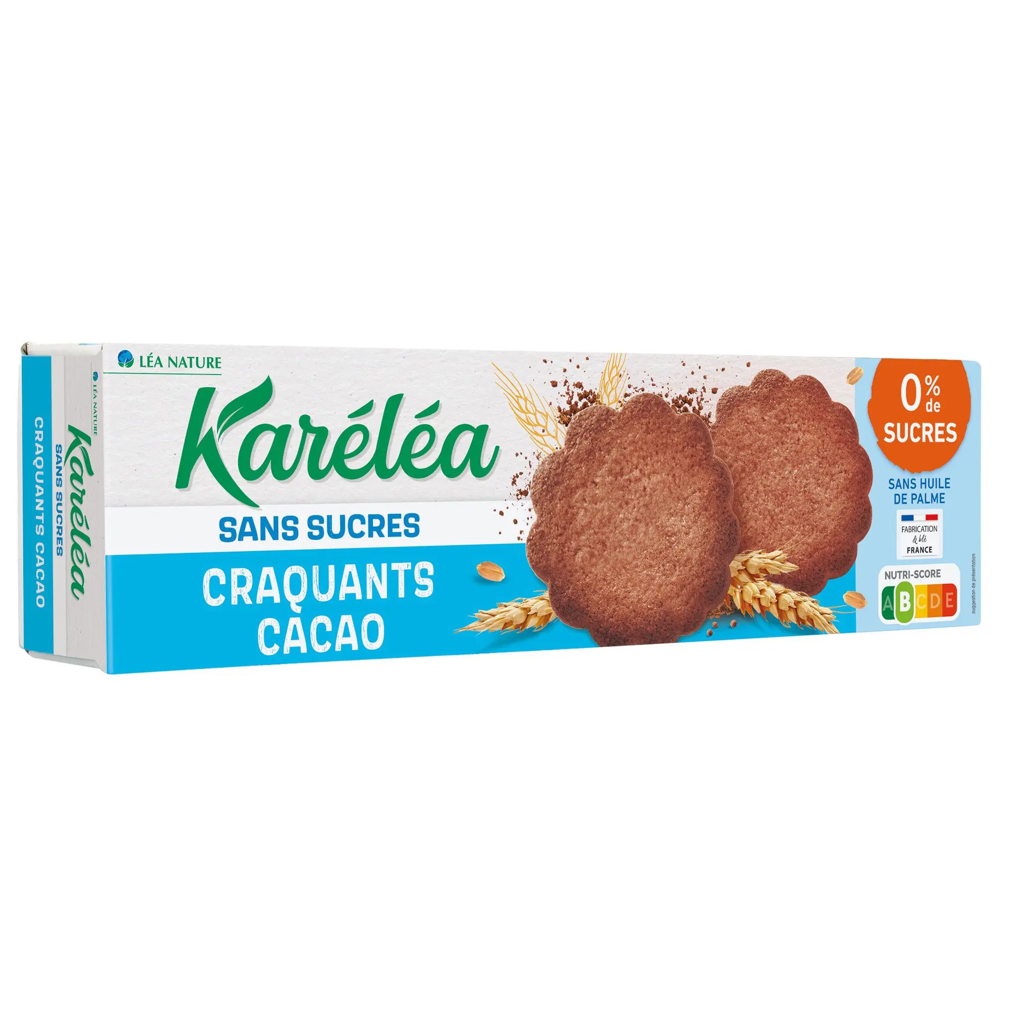 KARELEA Biscuits craquants au cacao sans sucres