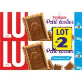 PETIT ECOLIER Biscuits petit beurre nappés de chocolat au lait