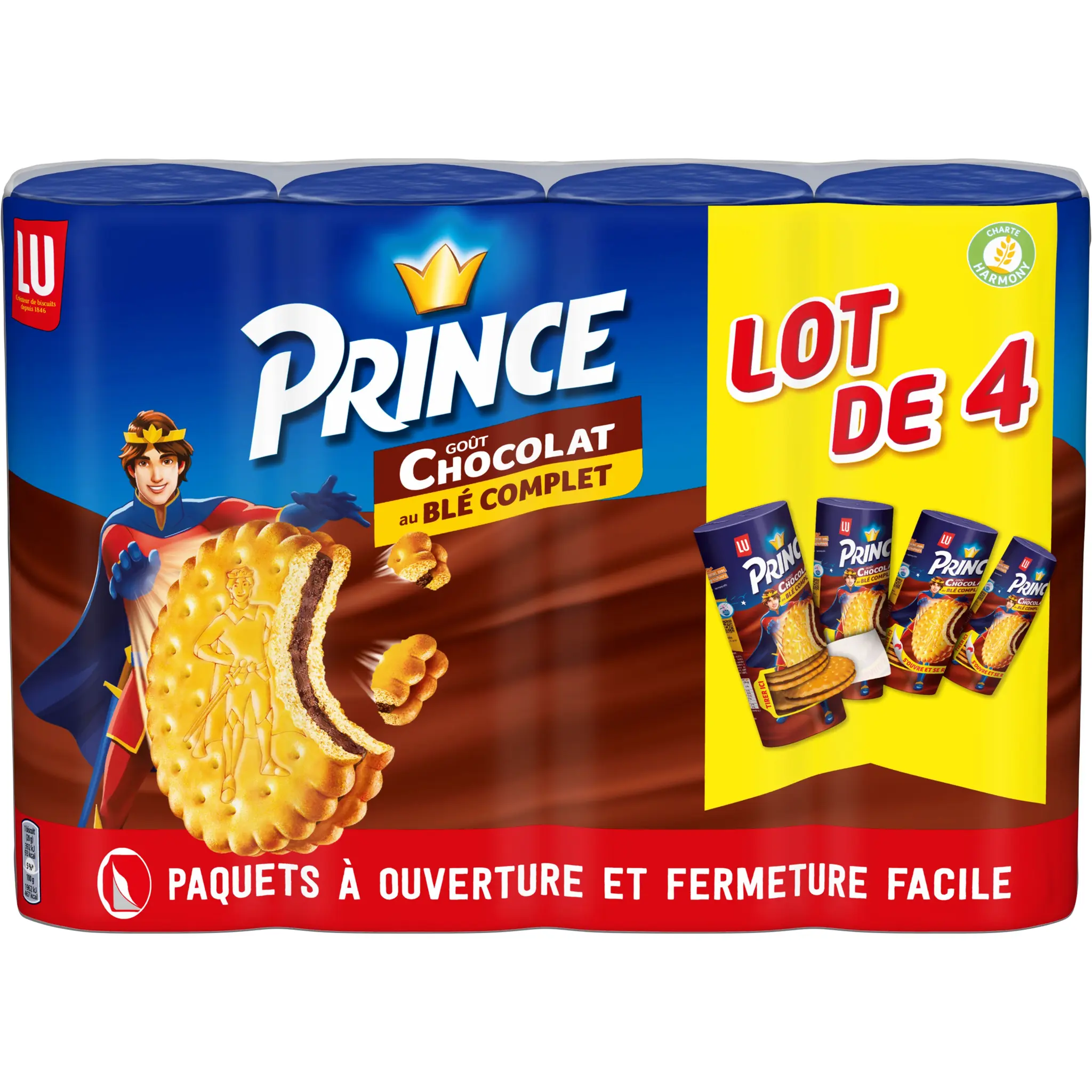 PRINCE Biscuits fourrés au chocolat