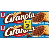 GRANOLA Biscuits sablés nappés de chocolat au lait