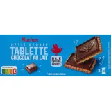 AUCHAN Biscuits petit beurre au chocolat au lait