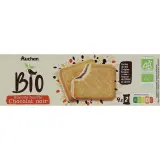 AUCHAN BIO Biscuits fourrés bio au chocolat noir