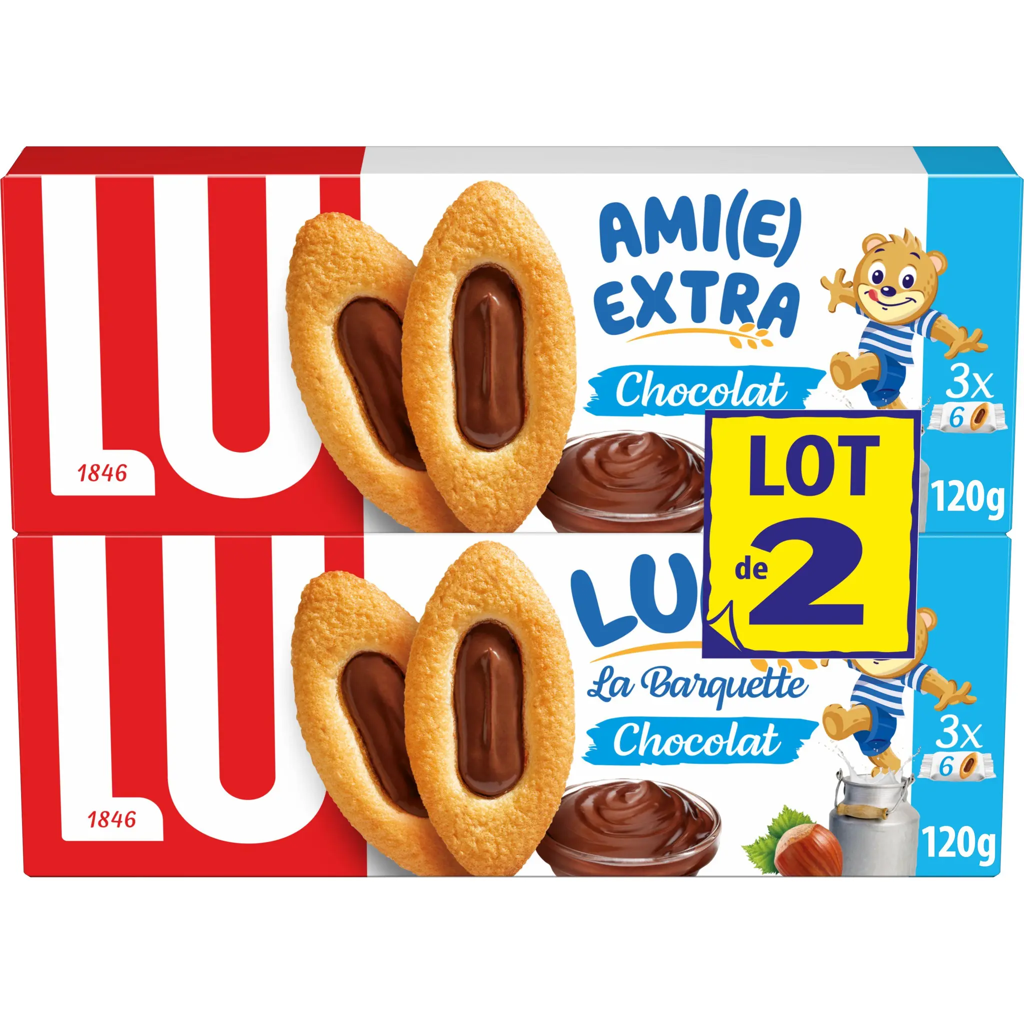 LU La Barquette Lulu biscuits au chocolat