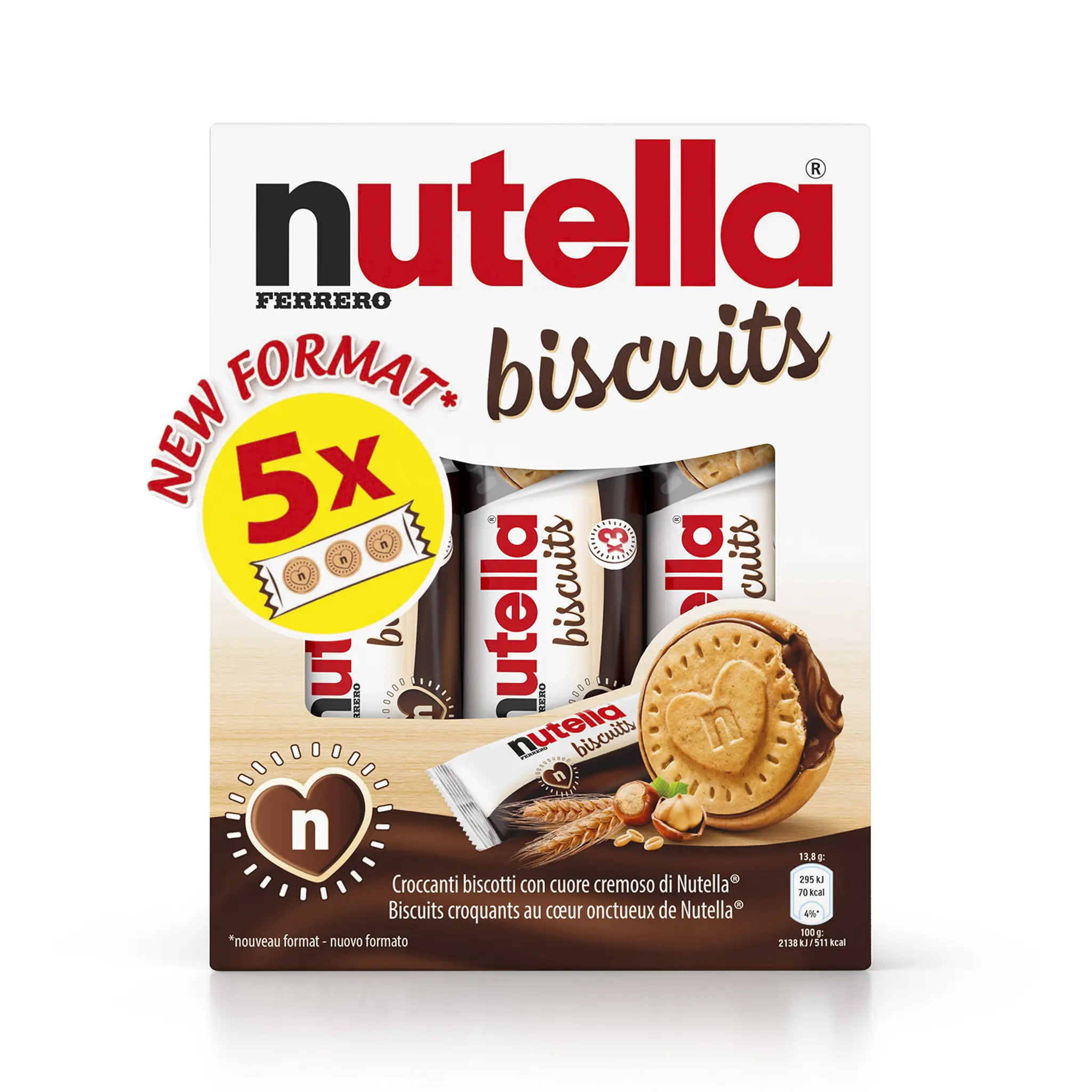 NUTELLA Biscuits croquants au cœur onctueux de Nutella