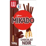 MIKADO Biscuits bâtonnets nappés au chocolat noir