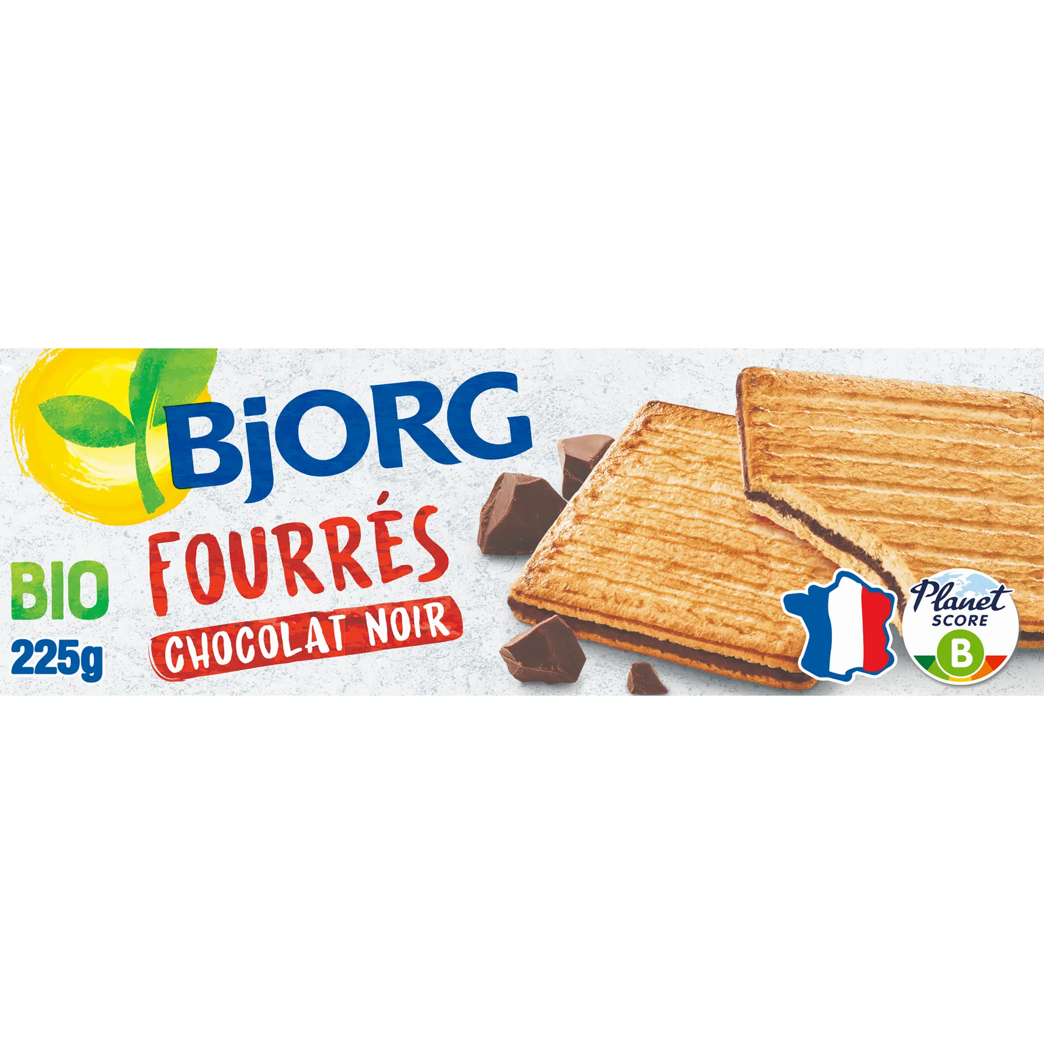 BJORG Biscuits bio fourrés au chocolat noir