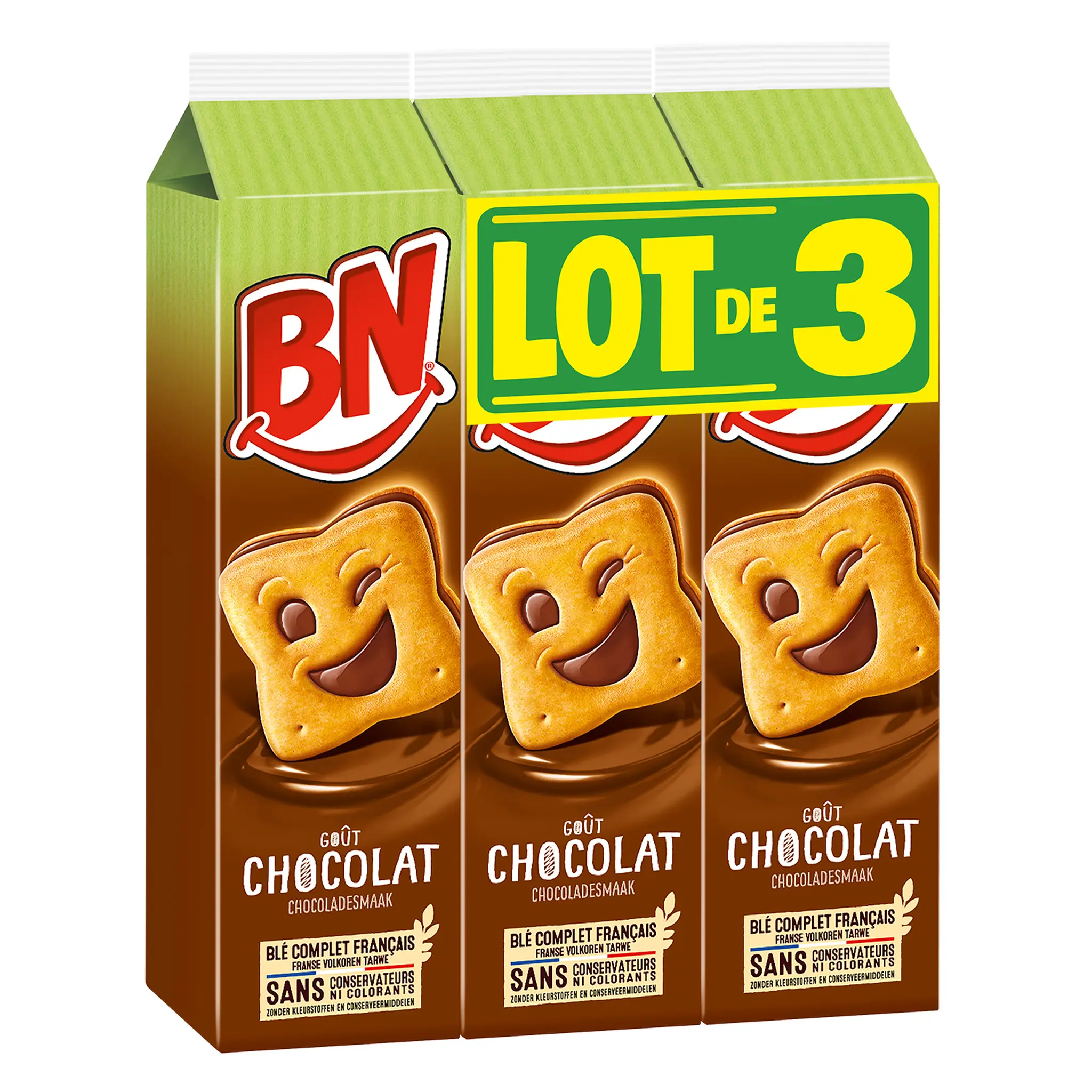 BN Biscuits fourrés chocolat céréales complètes