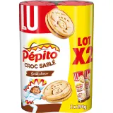 PEPITO Croc Sablé biscuits sablés fourrés au chocolat