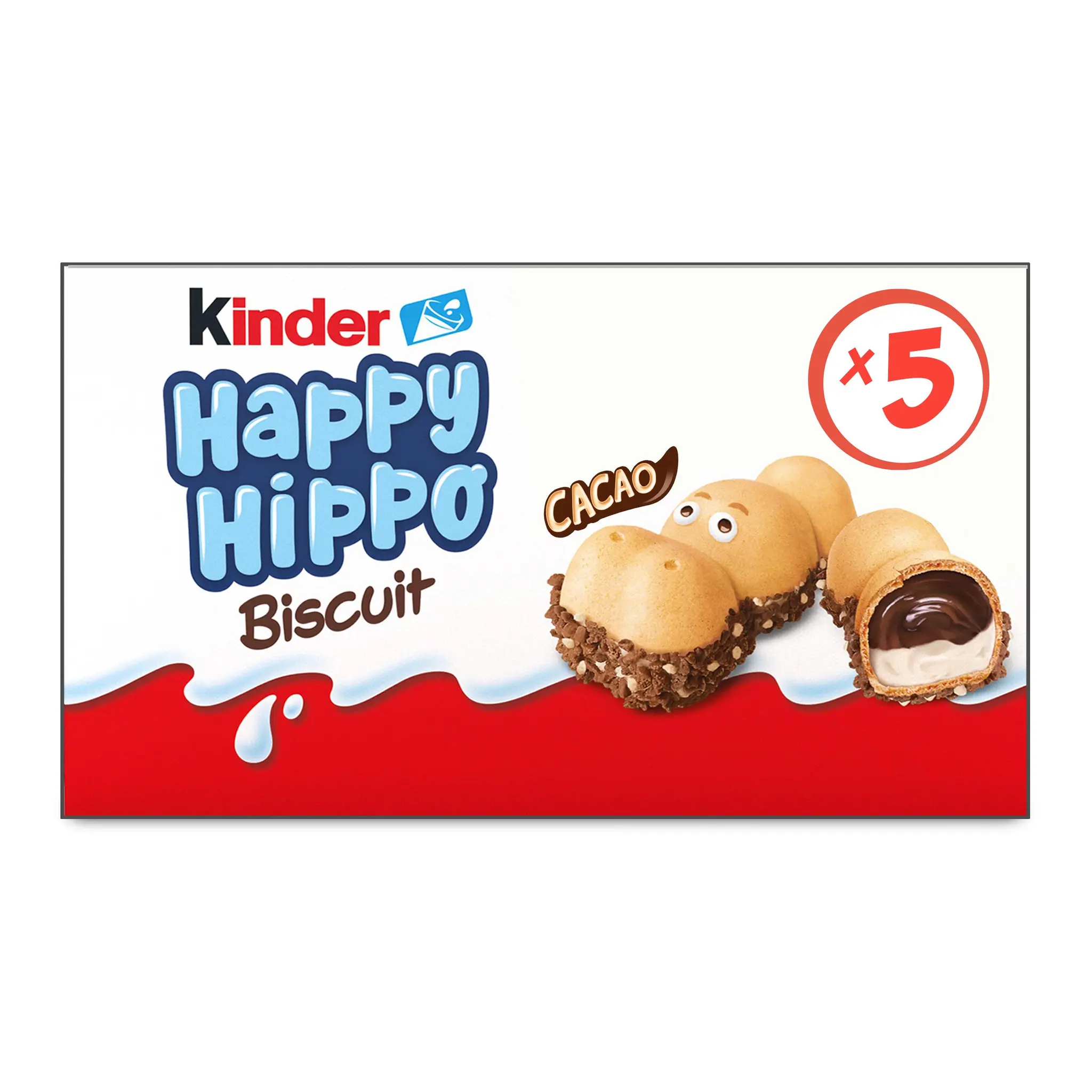 KINDER Happy Hippo Biscuits fourrés cacao