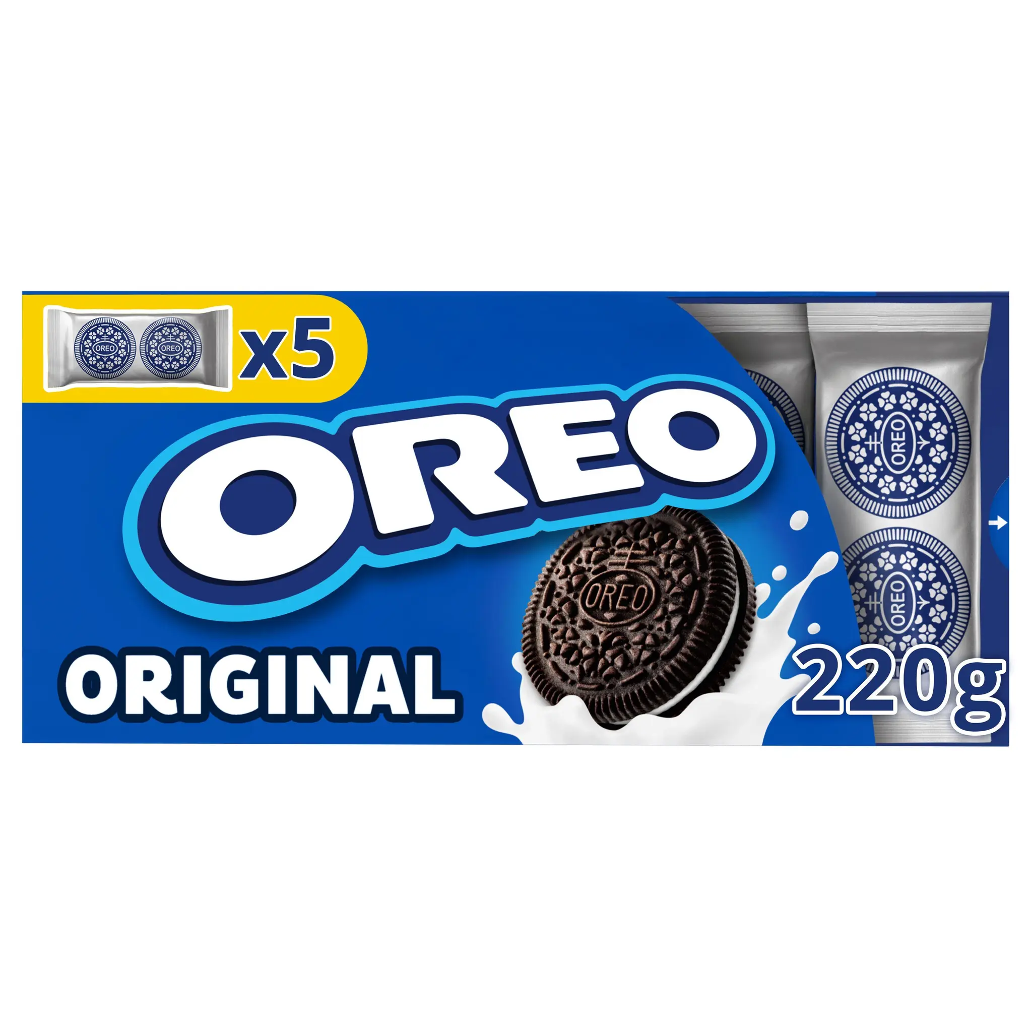 OREO Biscuits au chocolat fourrés vanille sachets fraîcheur