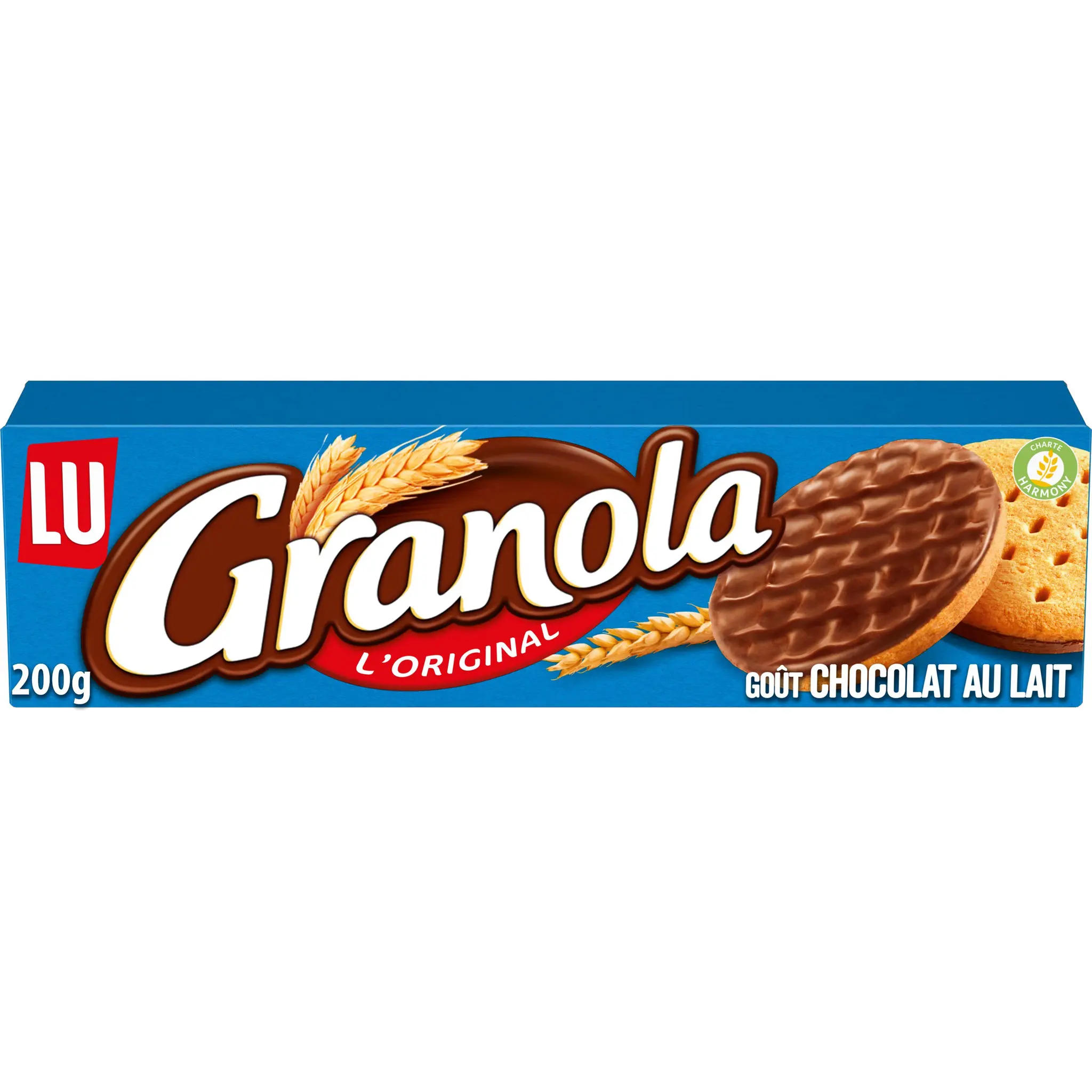 GRANOLA Biscuits sablés nappés de chocolat au lait