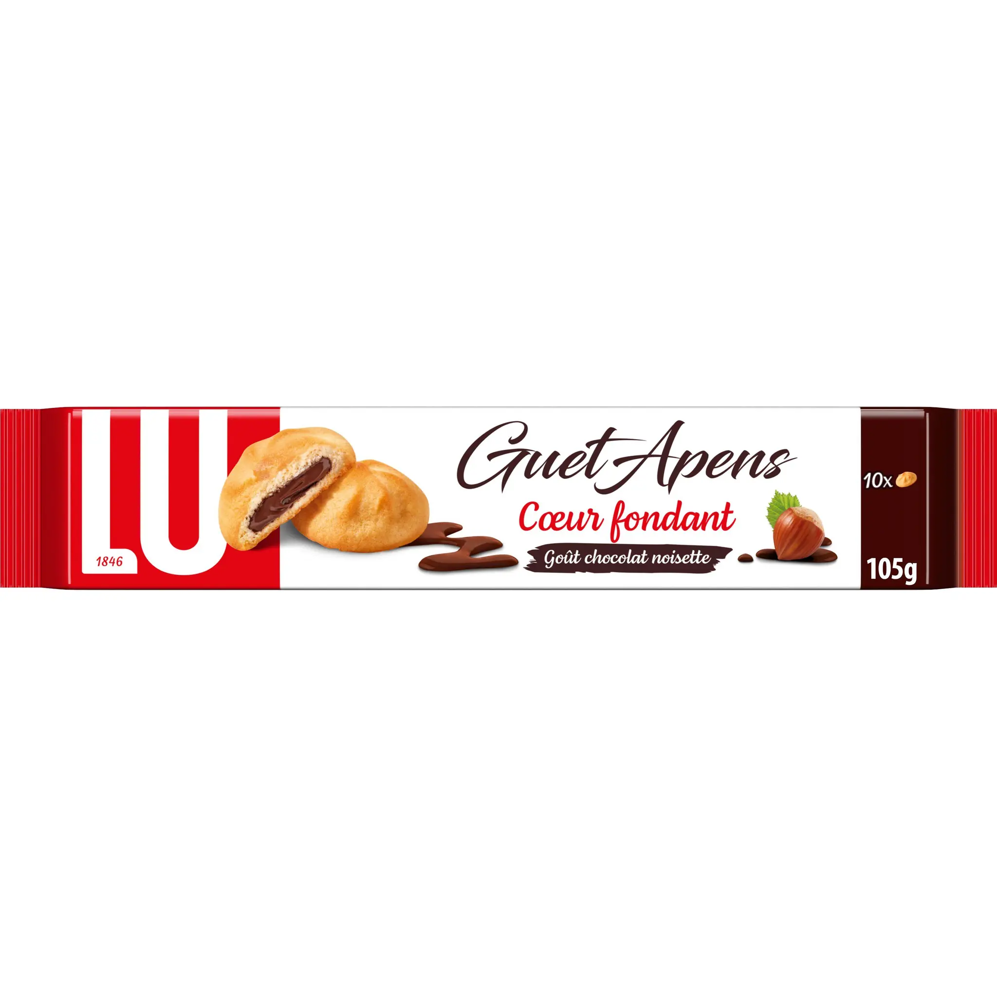 LU Biscuits sablés Guet Apens fourrés goût chocolat noisette