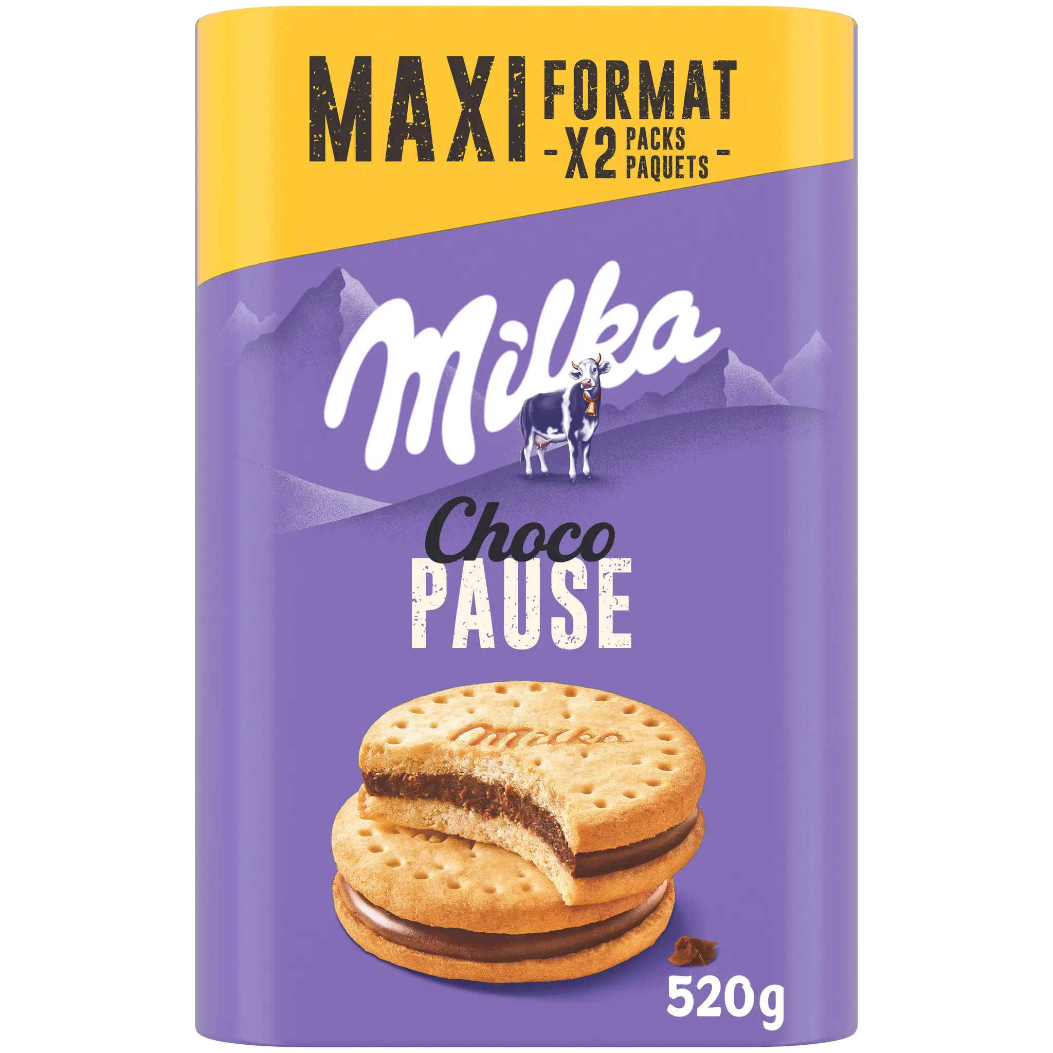 MILKA Choco Pause biscuits fourrés au chocolat au lait