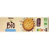 AUCHAN BIO Biscuits fourrés au chocolat au lait sachets fraîcheur