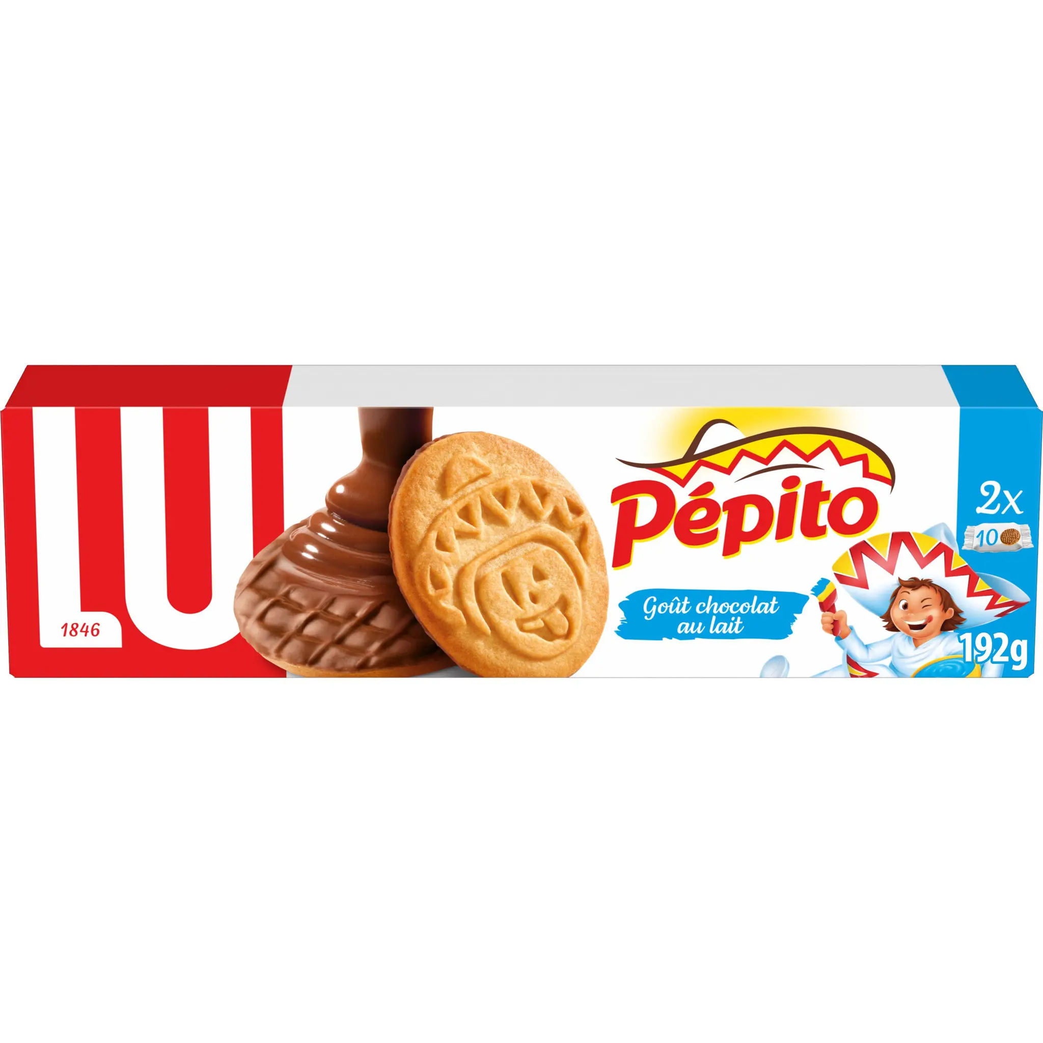 PEPITO Biscuits nappés de chocolat au lait