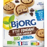 BJORG P'tit fondant Biscuits cœur chocolat bio