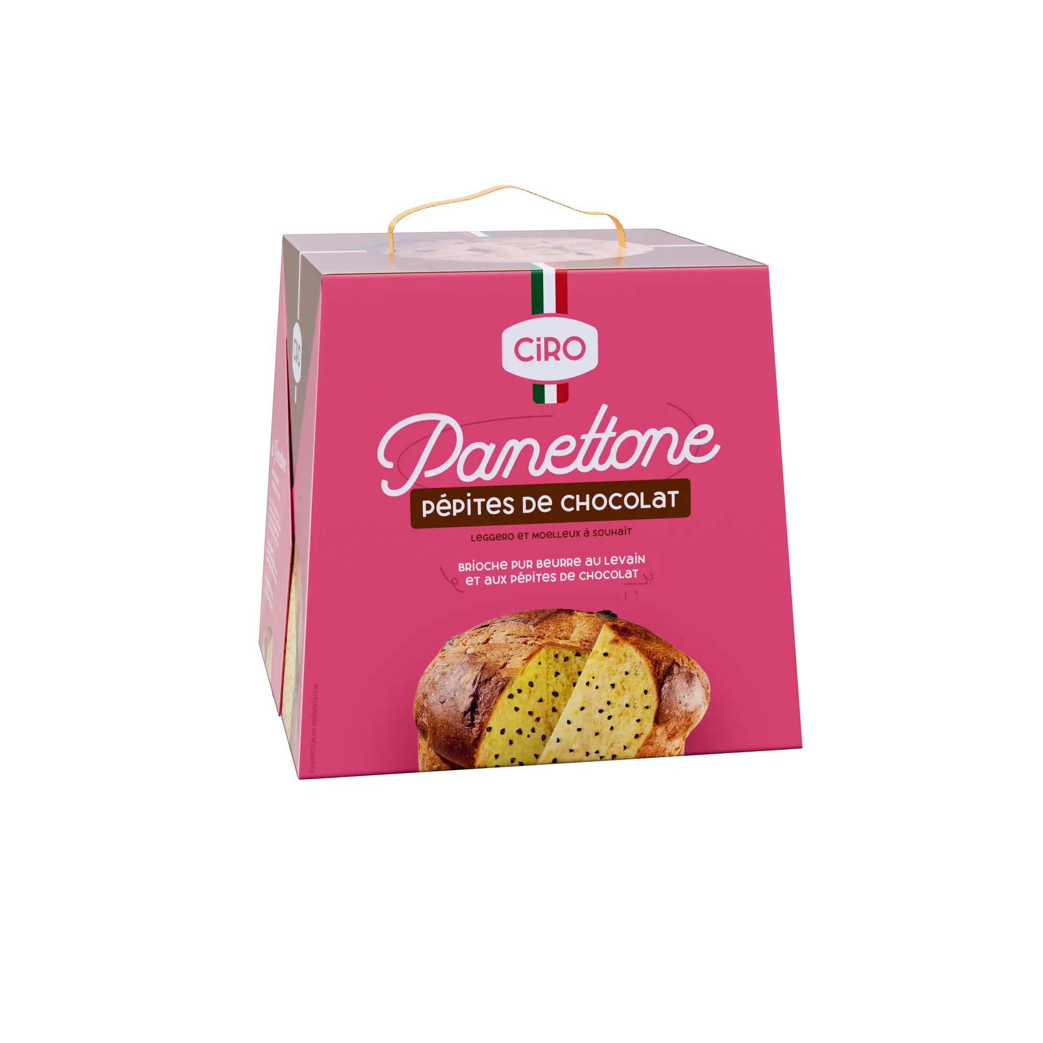 CIRO Panettone pur beurre au levain et aux pépites chocolat