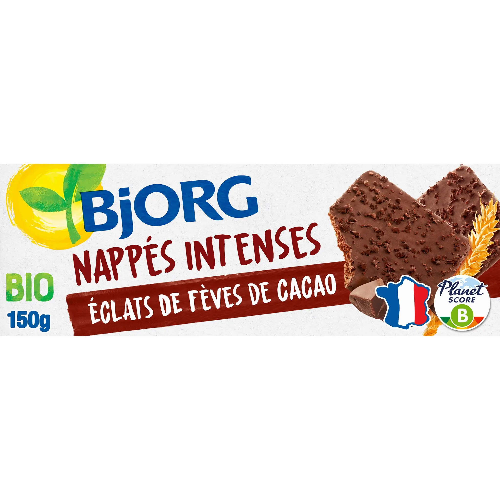 BJORG Biscuits nappés de chocolat noir bio