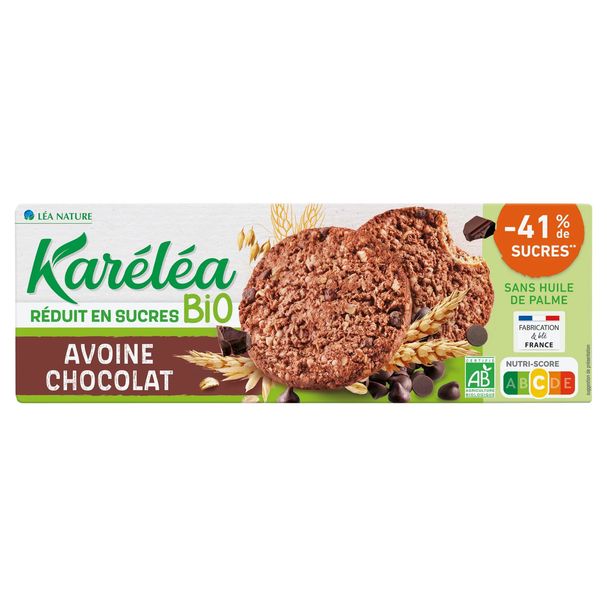 KARELEA Biscuits à l'avoine et chocolat bio