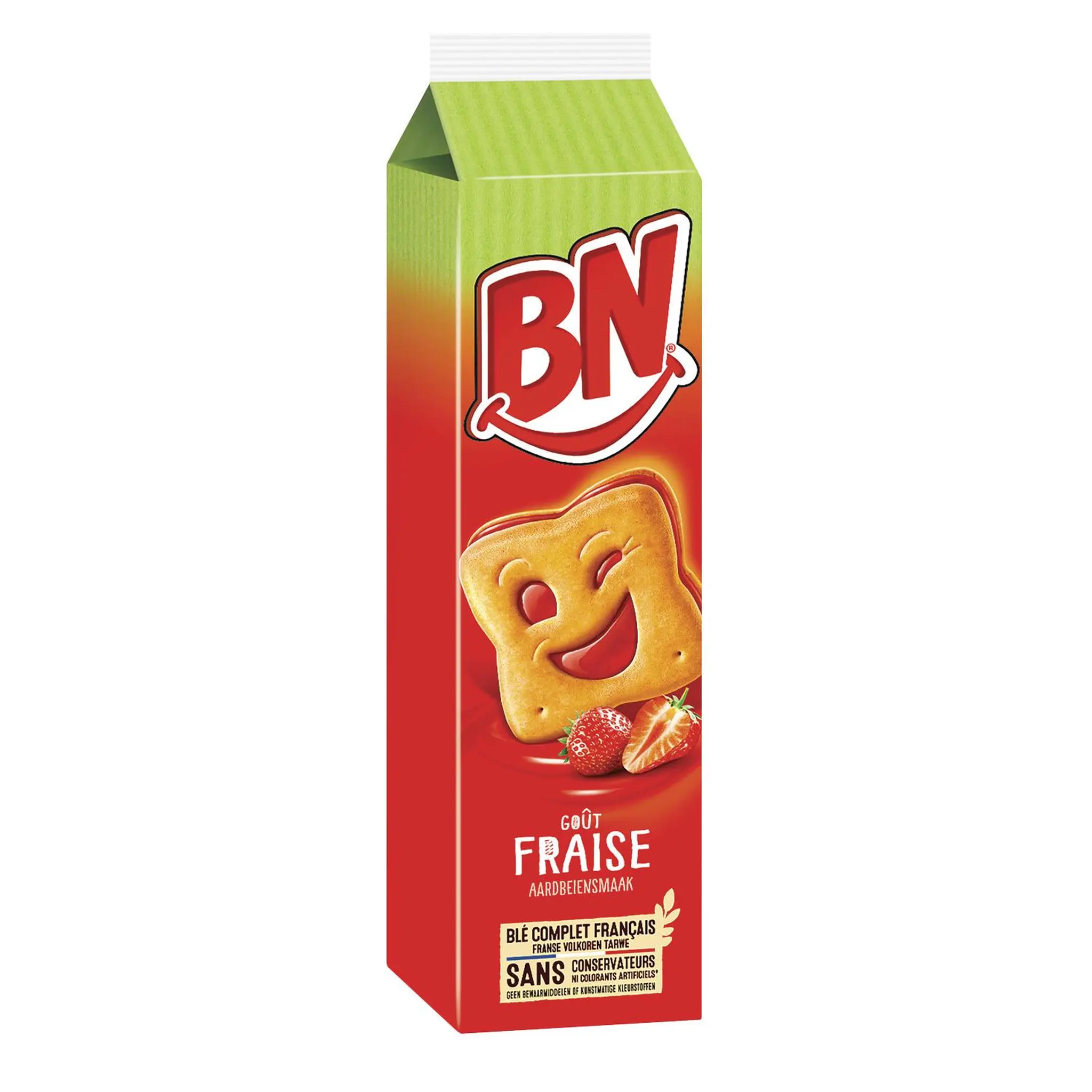 BN Biscuits fourrés fraise céréales complètes
