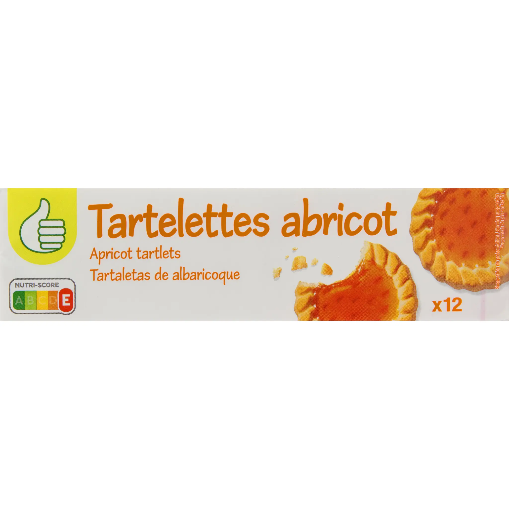 POUCE Tartelettes avec un nappage à l'abricot
