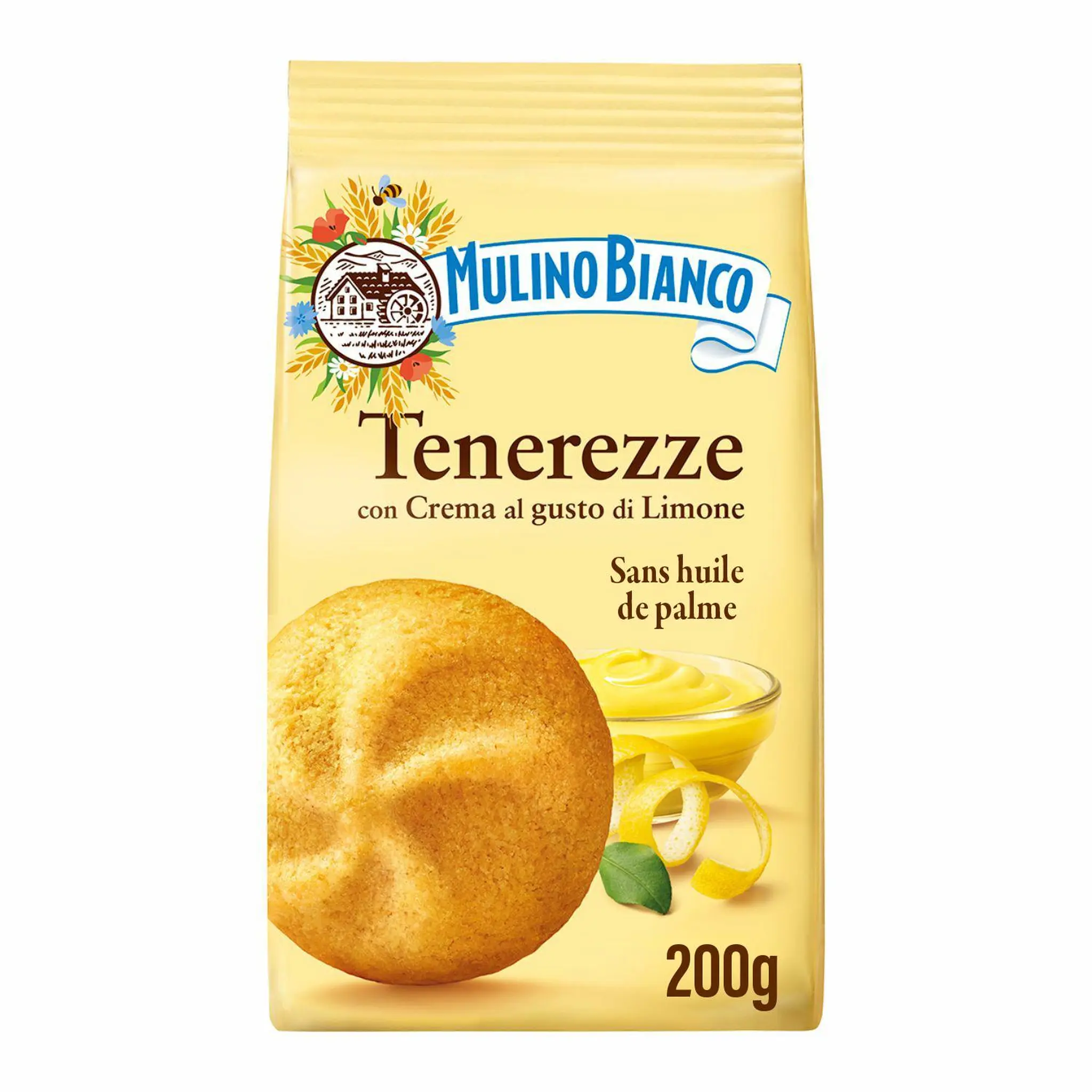 MULINO BIANCO Biscuit avec fourrage goût citron sans huile de palme