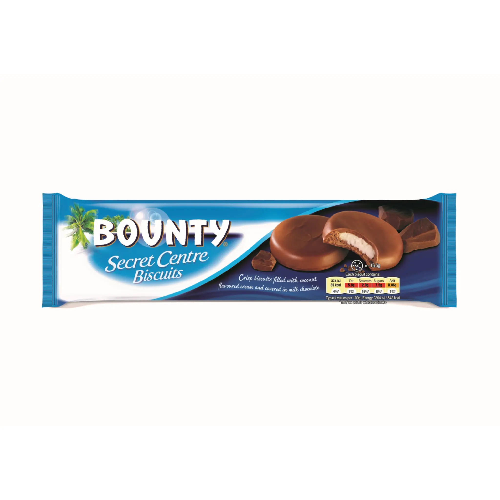 BOUNTY Secret centre biscuits chocolatées à la noix de coco