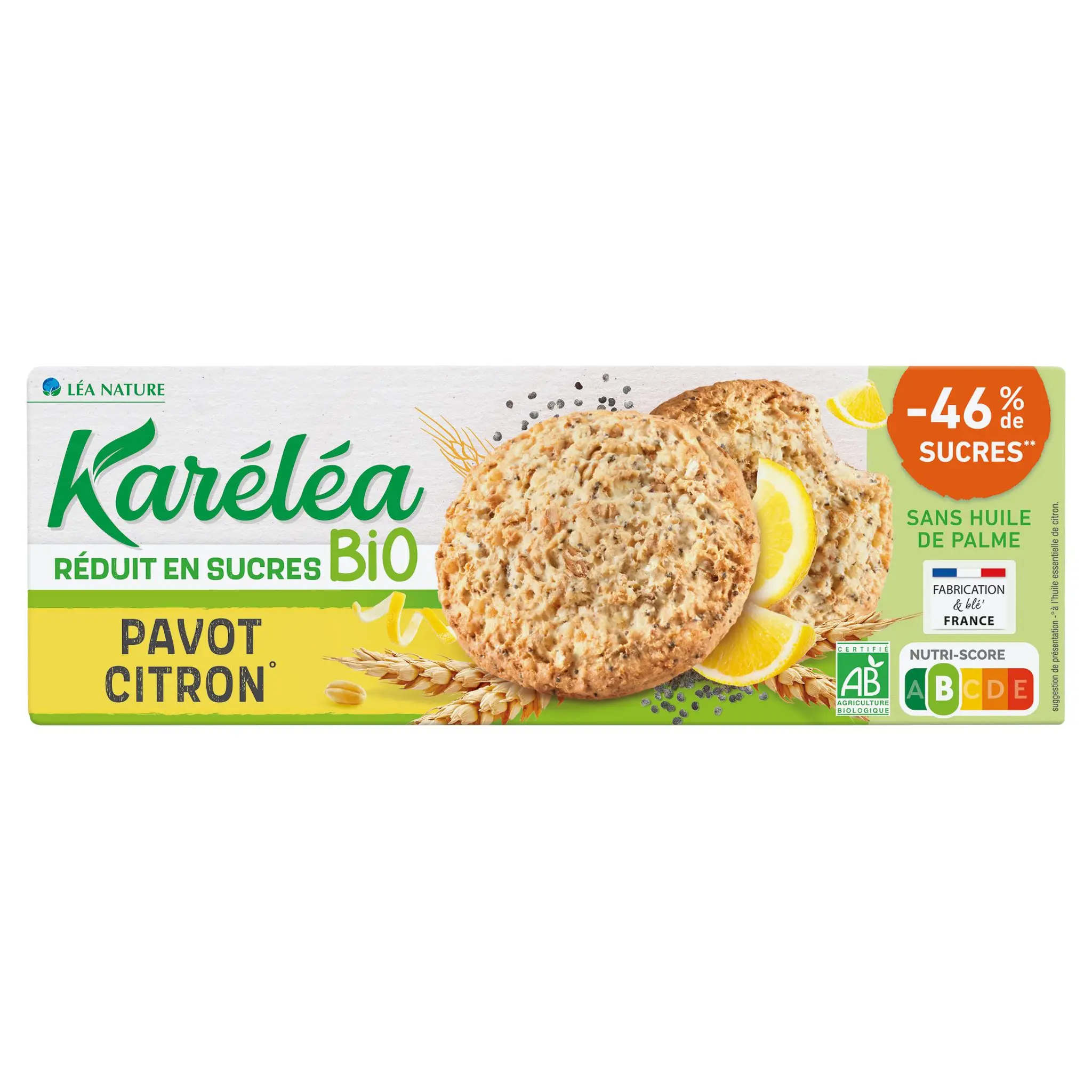 KARELEA Biscuits pavot de citron bio