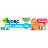 BJORG Biscuits multicéréales cranberry bio