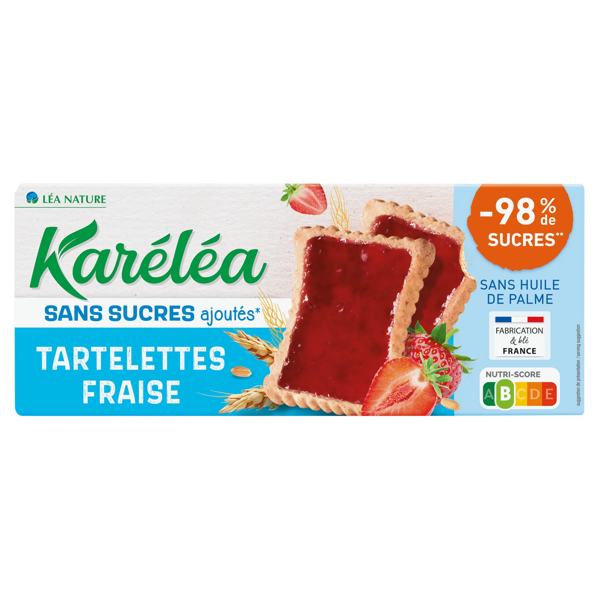 KARELEA Tartelettes à la fraise sans sucres ajoutés