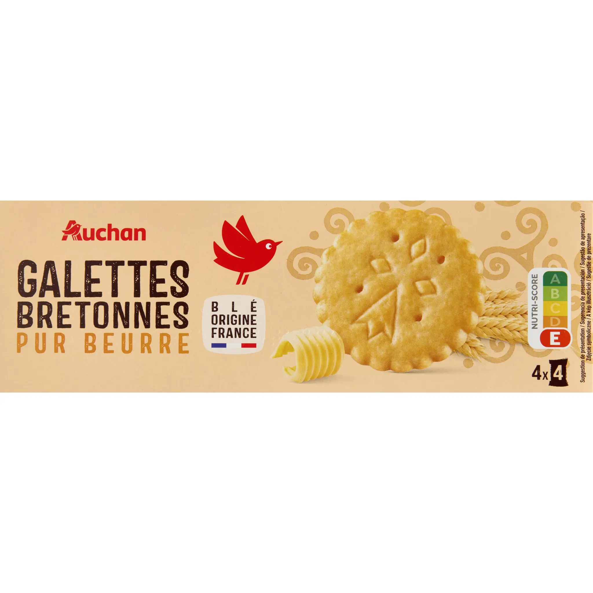 AUCHAN Galettes bretonnes pur beurre