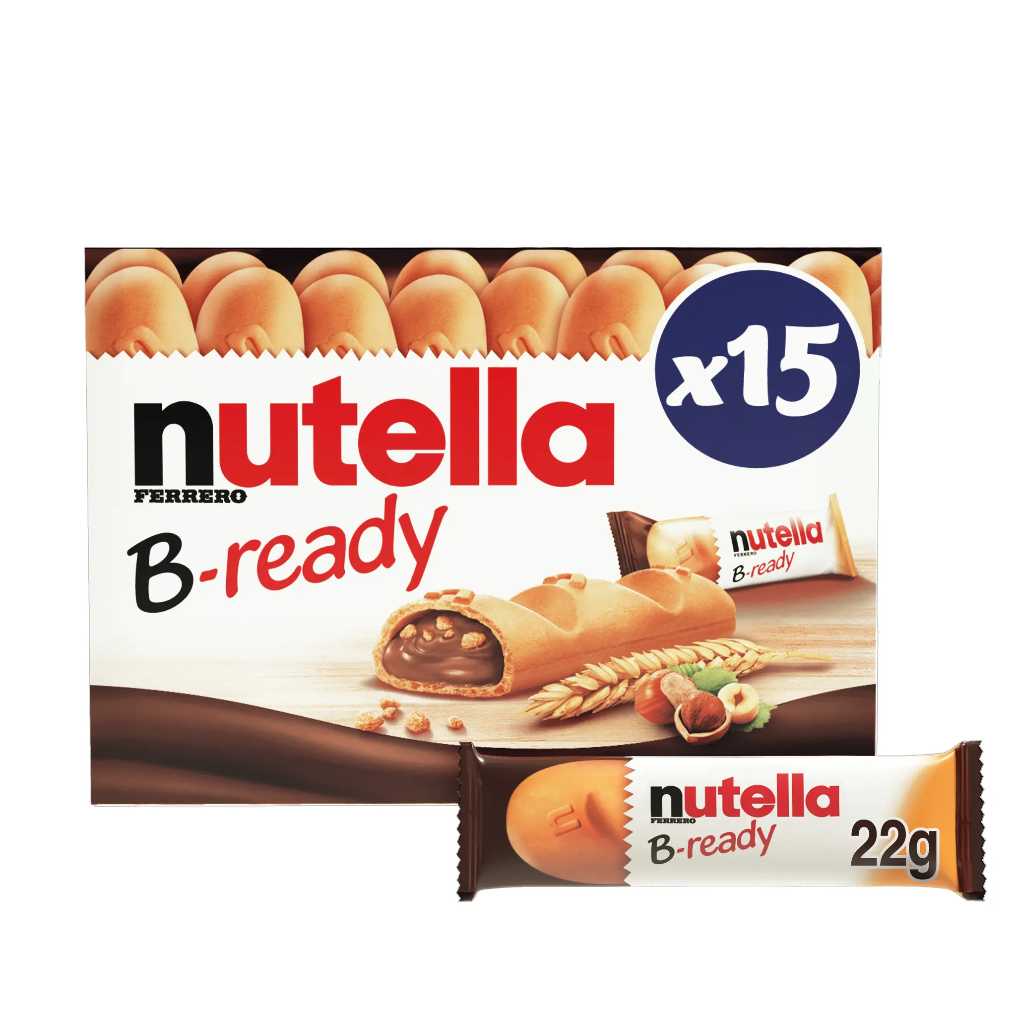NUTELLA B-Ready gaufrettes fourrées de pâte à tartiner
