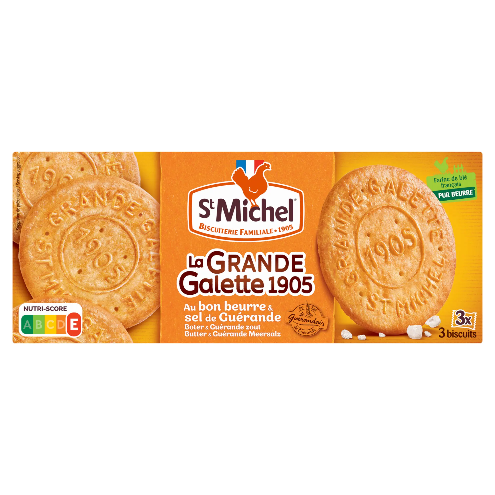 ST MICHEL La grande galette 1905 au sel de Guérande sachets fraîcheur